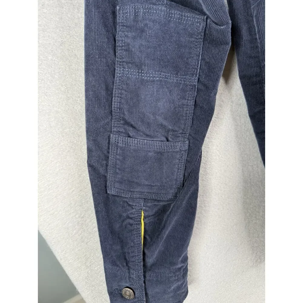 Eddie Bauer Corduroy Jacket Womens XL Tall Blue Utility Ranch‎ Outdoors Chore